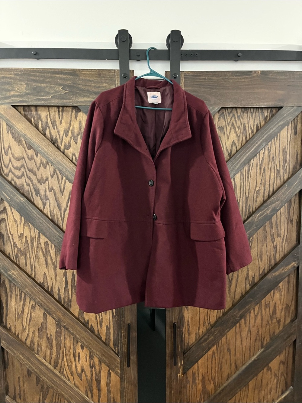 Old Navy Burgundy Pea Coat